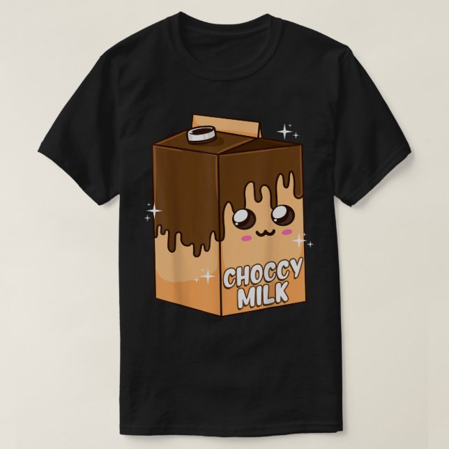 T-shirt Cute Choccy Milk Kawaii Meme (Design devant)