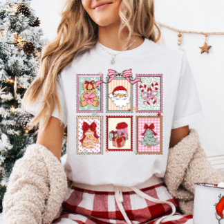 T-shirt Cute Christmas Coquette Frames