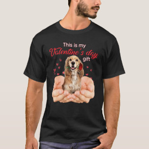 T-shirt Cute Cocker Spaniel This Is My Valentine's Day Paj