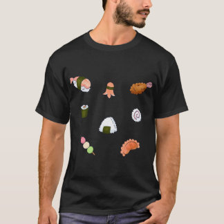 T-shirt Cute collection de sushis