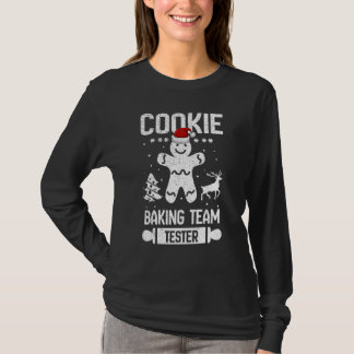 T-shirt Cute Cookie Baking Team Tester Gingerbread Christm