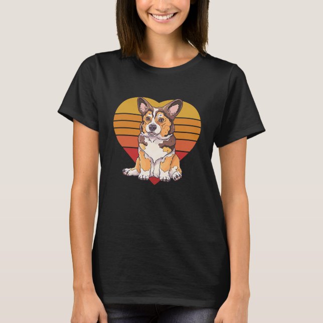 T-shirt Cute Corgi (Devant)