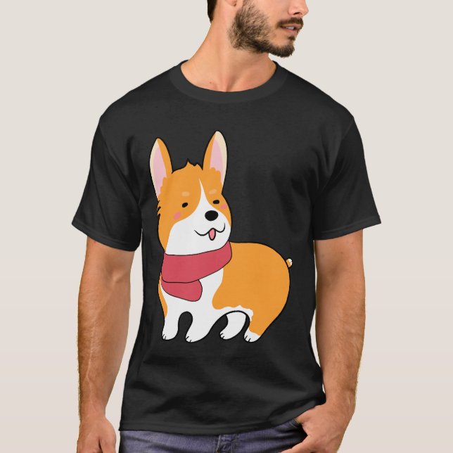 T-shirt Cute Corgi 527 (Devant)