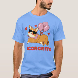 T-shirt Cute Corgi Amoureux des chiens Incorgnito Pun Funn