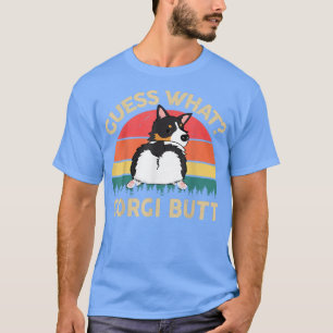 T-shirt Cute Corgi Devine Quel Tricolor Corgi Butt Cadeau 