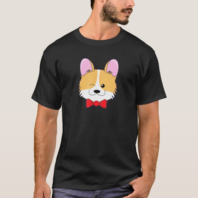 T-shirt Cute Corgi Dog Great (Devant)