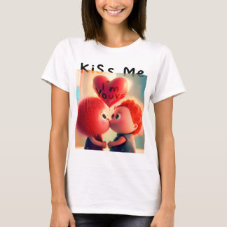 T-shirt Cute Couple Valentine (Kiss Me)