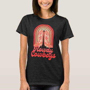 T-shirt Cute Cowgirl Boots Femme Pays Western Rodeo Ra