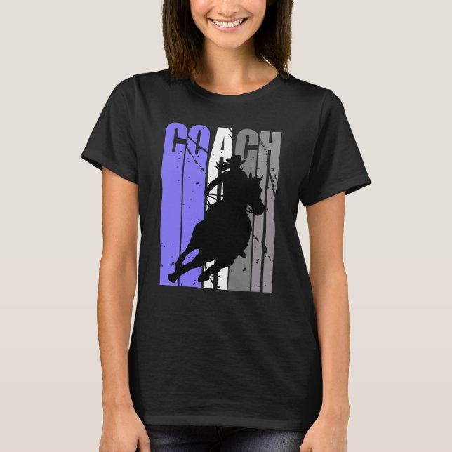 T-shirt Cute Cowgirl Coach Instructor Cow Girls Rides Hors (Devant)