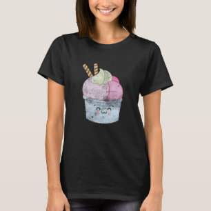 T-shirt Cute Crème de glace Chat Dessert Été Kittens