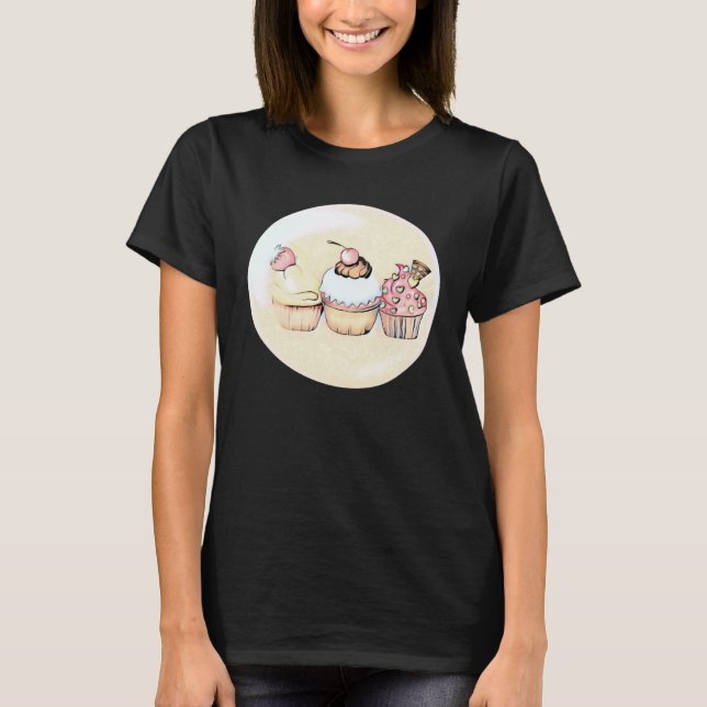 T-shirt Cute  Cupcake  Bakery Cake  Baking (Devant)