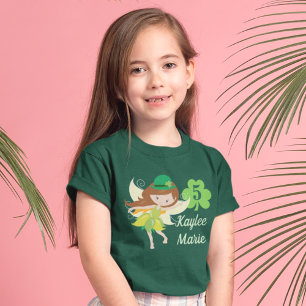 T-shirt Cute Custom St. Patrick's Day Anniversaire Fille