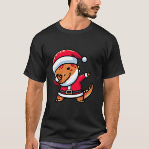 T-shirt Cute Dabbing Dinosaur Père Noël Pajama Famille de 