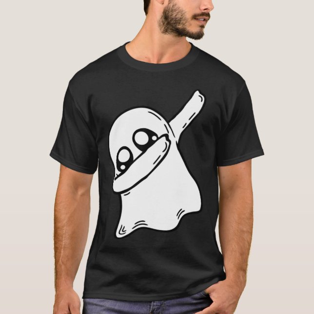 T-shirt Cute Dabbing Ghost Dab Dance Gesture Pose Hallowee (Devant)