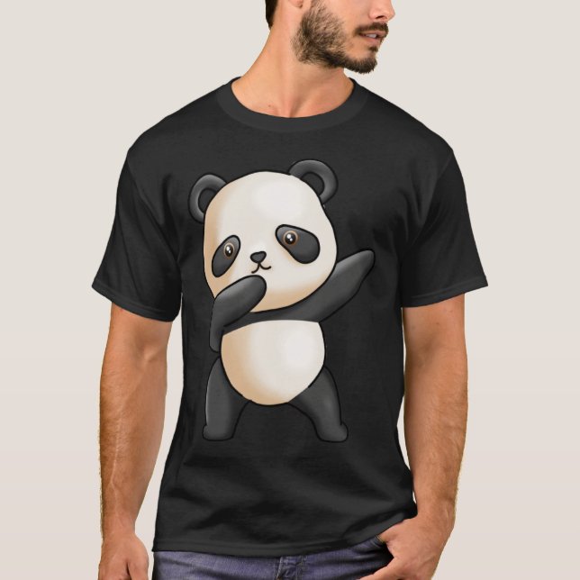 T-shirt Cute Dabbing Panda Cute Animal Giant Panda Bear Da (Devant)