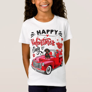 T-Shirt Cute Dachshund Chien Heureuse Sainte-Valentin de C
