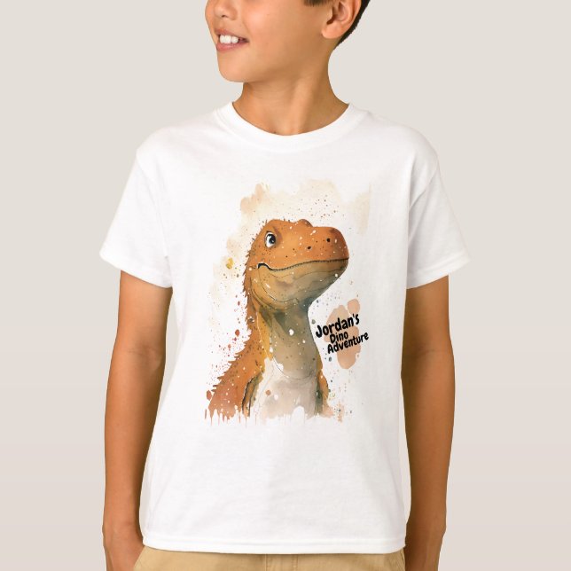 T-shirt Cute Dinosaur personnalisé (Devant)
