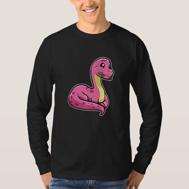 T-shirt Cute Dinosaur Primeval Animal Apatosaurus Premium (Devant)