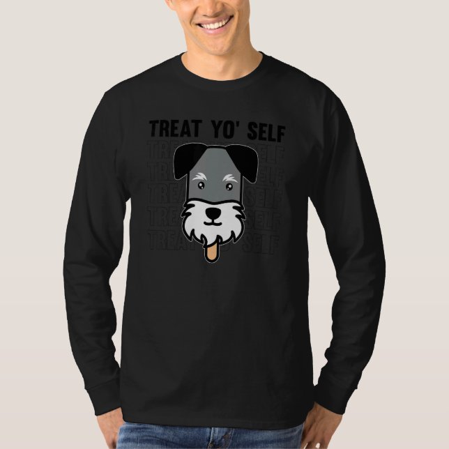 T-shirt Cute Doggos Schnauzer Graphic Chien Furry Animal (Devant)