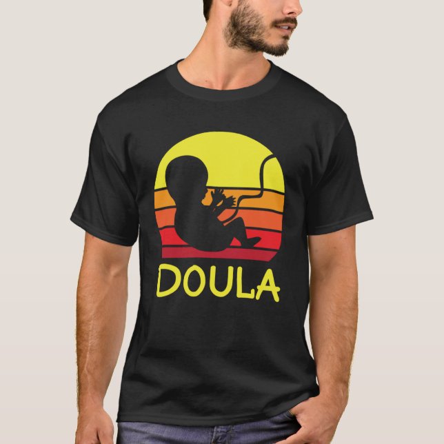 T-shirt Cute Doula Baby Birth Midwife OB Birthing Support (Devant)