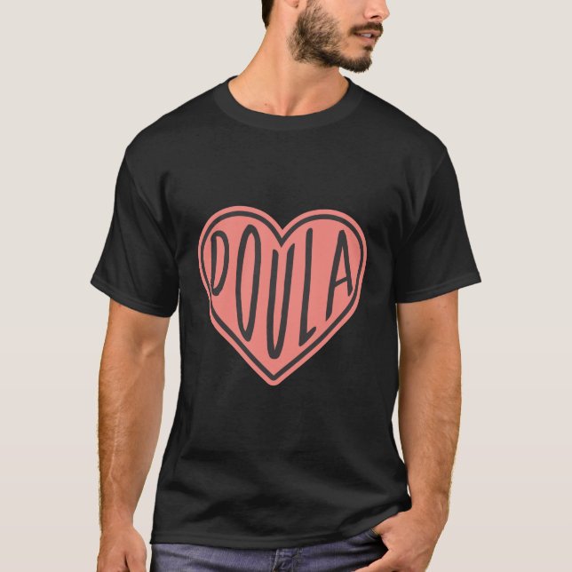 T-shirt Cute Doula Coeur Bébé Birmingham (Devant)