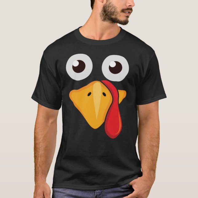 T-shirt Cute Drôle Turquie Face Thanksgiving Cadeau indisp (Devant)