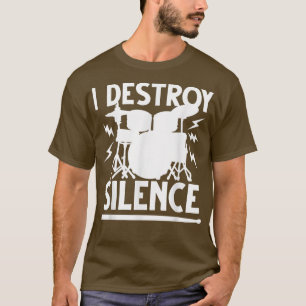 T-shirt Cute Drum Set Art Hommes Femmes Drumming Rocker Mu