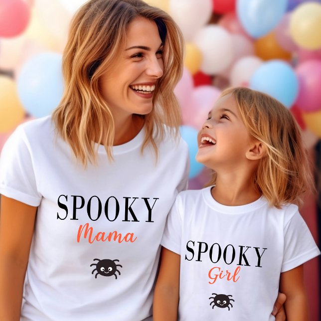 T-shirt Cute Éffrayante Mama Famille Araignée d'Halloween (Créateur téléchargé)