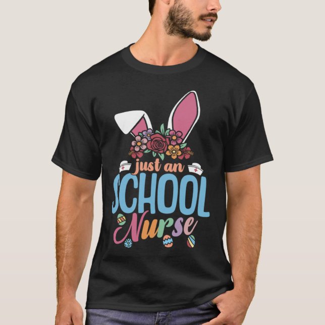 T-shirt Cute Eggcellent School Nurse Easter Bunny Ears Nur (Devant)