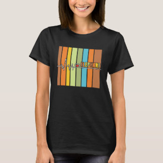 T-shirt Cute Elephant Heartbeat  Jungle Animal