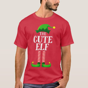 T-shirt Cute Elf Matching Famille Groupe Noël Fun