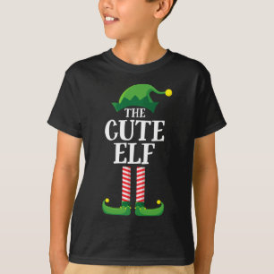 T-shirt Cute Elf Matching Famille Groupe Noël Fun