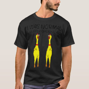 T-shirt Cute en caoutchouc Poulet Drôle en caoutchouc Poul