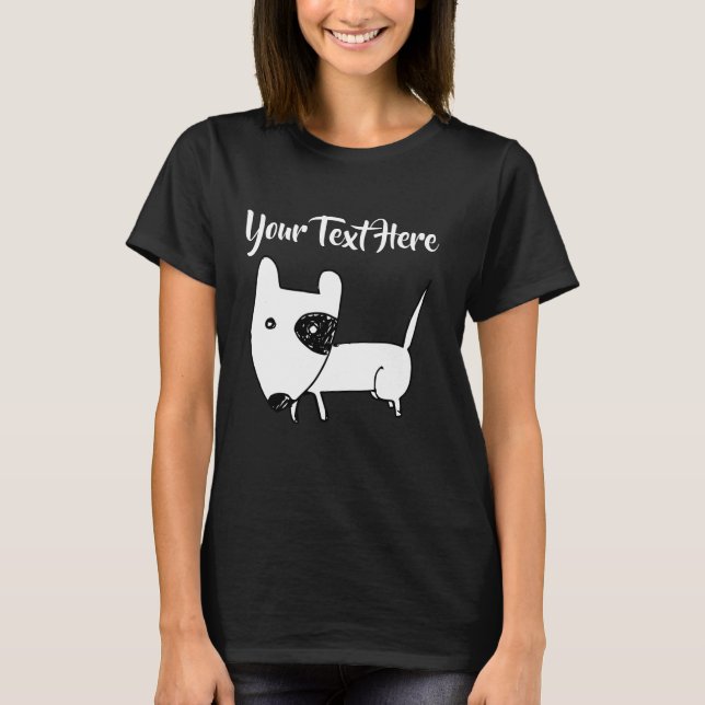T-shirt Cute English Bull Terrier (Devant)