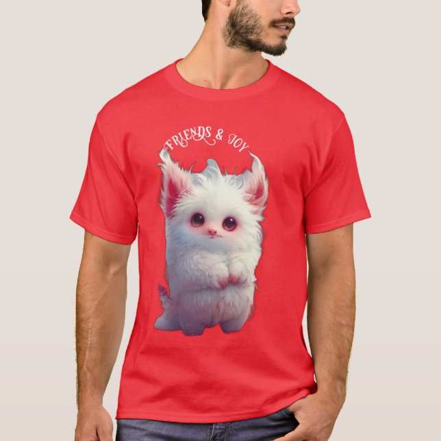 T-shirt Cute et adorable Fluffy Imaginaire de créature (Devant)
