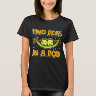 T-shirt Cute et drôle deux petits pois dans une pochette d