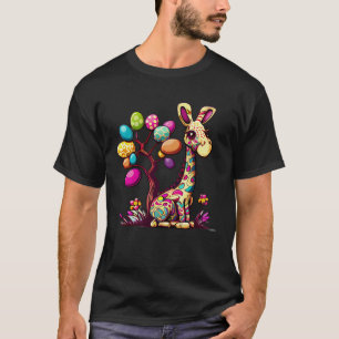 T-shirt Cute et festive OEuf de Pâques Cute Giraffe motifs