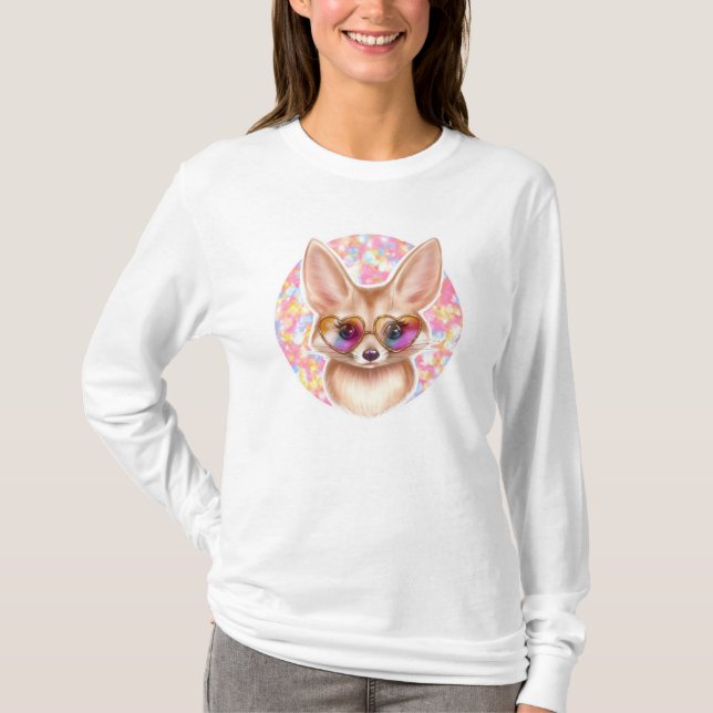 T-shirt Cute Fennec Fox (Devant)