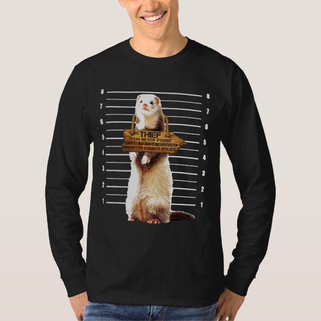 T-shirt Cute Ferret Thief Animaux (Devant)