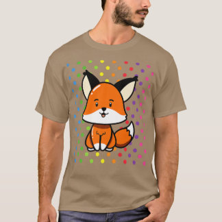 T-shirt CUTE FOX Cadeaux Kawaii Fox Stuff Pour Filles Ador