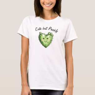 T-shirt Cute Funny Cactus Heart Saint-Valentin 