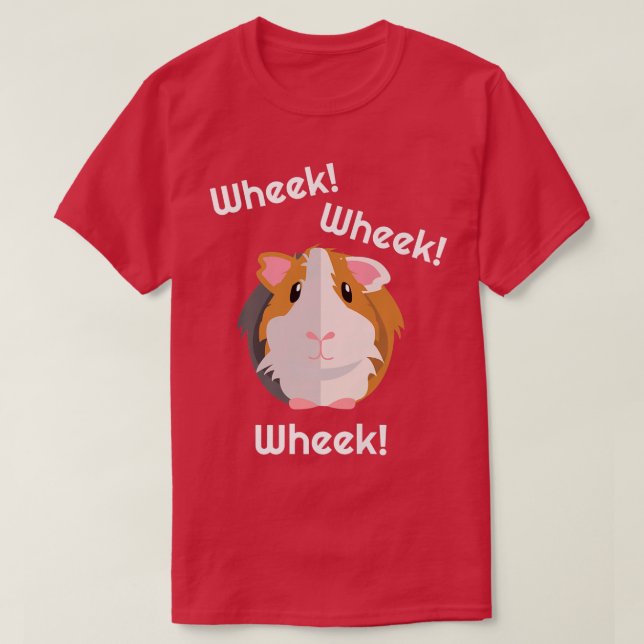 T-shirt Cute & Funny Wheek  Guinea Pig Owner  Cavy Lover T (Design devant)