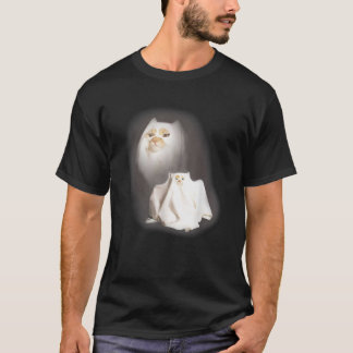 T-shirt Cute Funny Wizard Cat Ghost Weird Kitten Cat Meme 