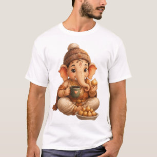 T-shirt Cute Ganesha Ganesh Chaturthi Festival
