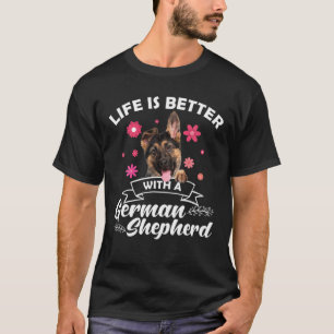 T-shirt Cute German Shepherd Art Men Women Dog Lover Germa