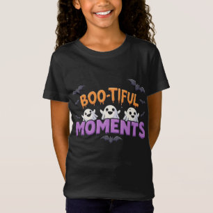 T-shirt "Cute Ghost & Bat Halloween Party Vibes" ✨
