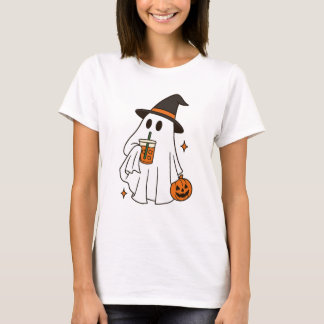 T-shirt Cute Ghost Halloween T‑Shirt