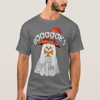 T-shirt Cute Ghost lisant des livres Top Livre Professeur