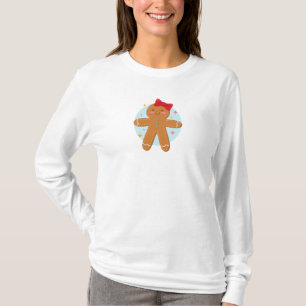 T-shirt Cute Gingerbread Girl Cookies Art Dessin