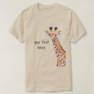 T-shirt Cute Giraffe Personnalisée